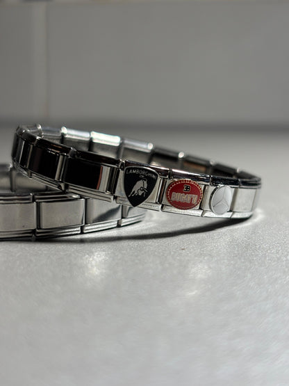 ITALIAN CHARM CON EMBLEMAS DE CARROS DE LUJO