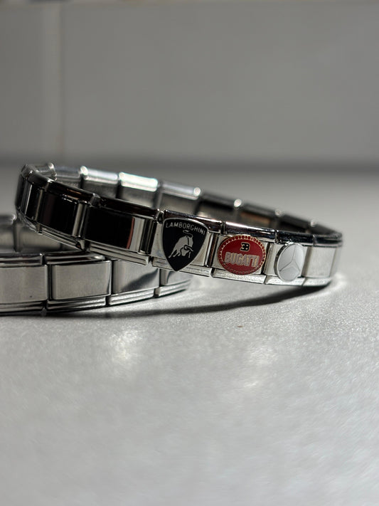 ITALIAN CHARM CON EMBLEMAS DE CARROS DE LUJO