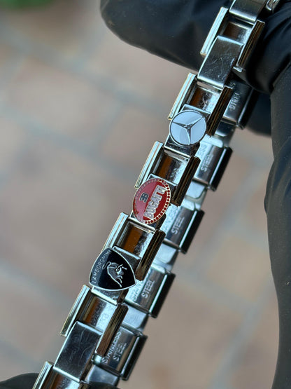 ITALIAN CHARM CON EMBLEMAS DE CARROS DE LUJO